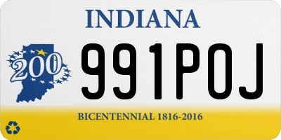 IN license plate 991POJ