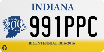IN license plate 991PPC