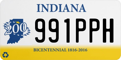 IN license plate 991PPH