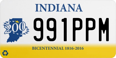 IN license plate 991PPM