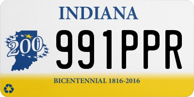 IN license plate 991PPR