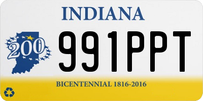 IN license plate 991PPT