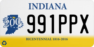 IN license plate 991PPX