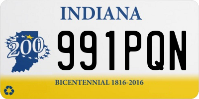 IN license plate 991PQN