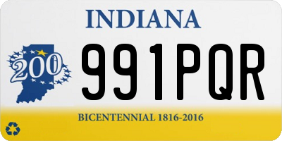 IN license plate 991PQR