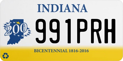 IN license plate 991PRH
