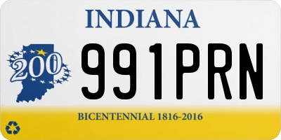 IN license plate 991PRN