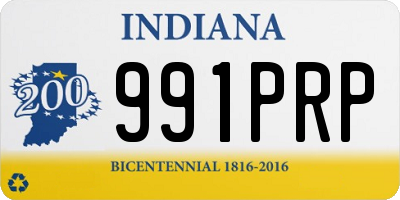 IN license plate 991PRP