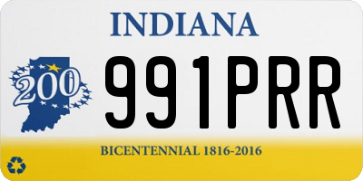 IN license plate 991PRR