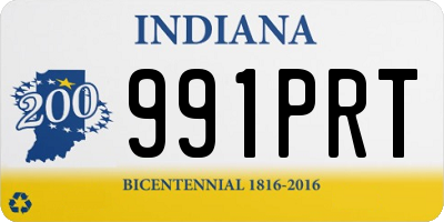 IN license plate 991PRT