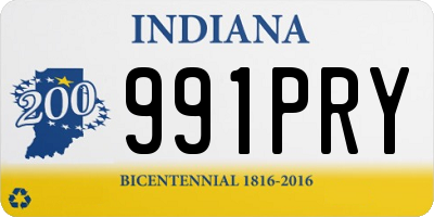 IN license plate 991PRY