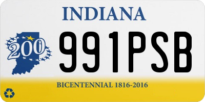 IN license plate 991PSB