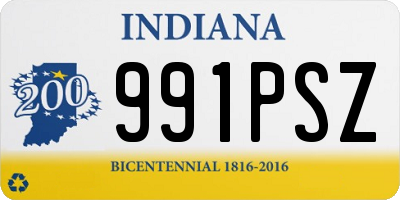 IN license plate 991PSZ