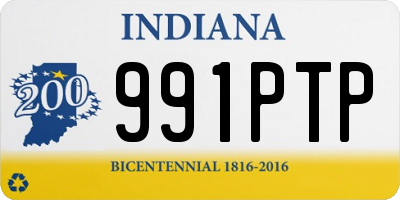 IN license plate 991PTP