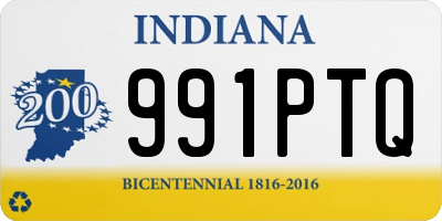 IN license plate 991PTQ