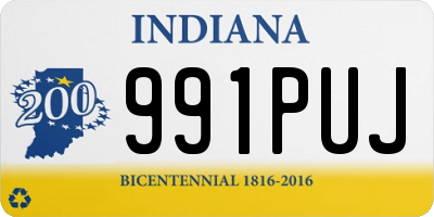 IN license plate 991PUJ