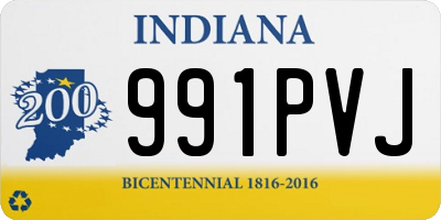 IN license plate 991PVJ
