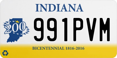 IN license plate 991PVM