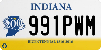 IN license plate 991PWM
