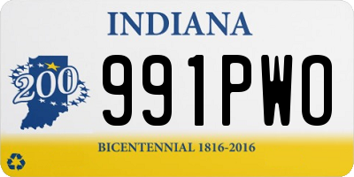 IN license plate 991PWO