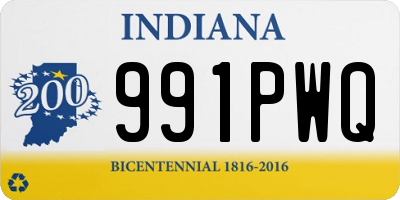 IN license plate 991PWQ