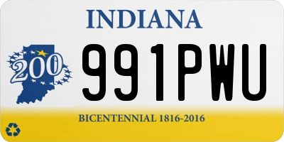 IN license plate 991PWU