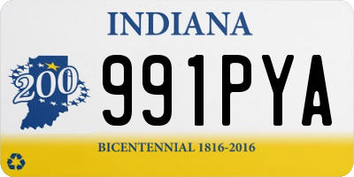 IN license plate 991PYA