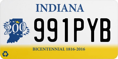 IN license plate 991PYB