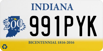 IN license plate 991PYK