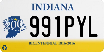IN license plate 991PYL