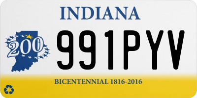 IN license plate 991PYV