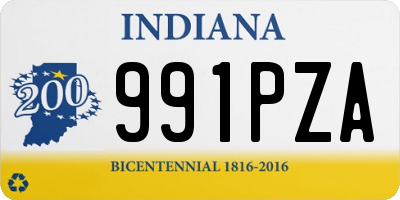 IN license plate 991PZA