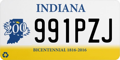 IN license plate 991PZJ