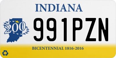 IN license plate 991PZN