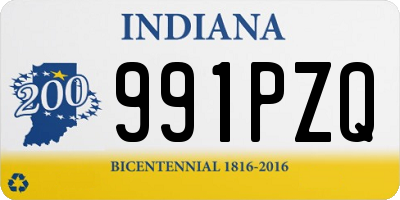 IN license plate 991PZQ