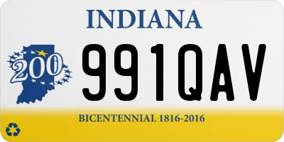 IN license plate 991QAV