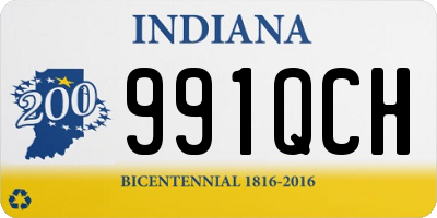 IN license plate 991QCH