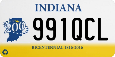 IN license plate 991QCL