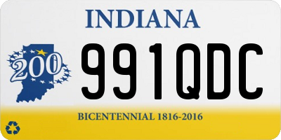 IN license plate 991QDC