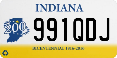 IN license plate 991QDJ