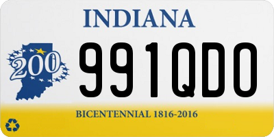 IN license plate 991QDO