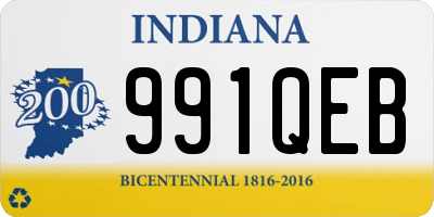 IN license plate 991QEB