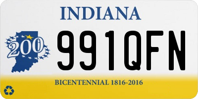 IN license plate 991QFN