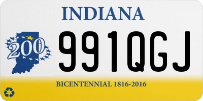 IN license plate 991QGJ