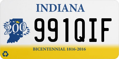 IN license plate 991QIF