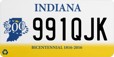 IN license plate 991QJK