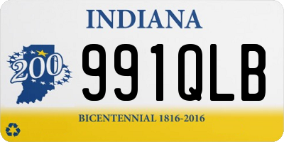 IN license plate 991QLB