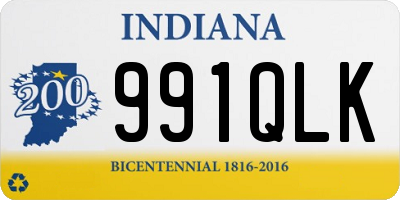 IN license plate 991QLK