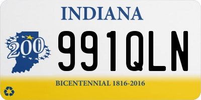 IN license plate 991QLN