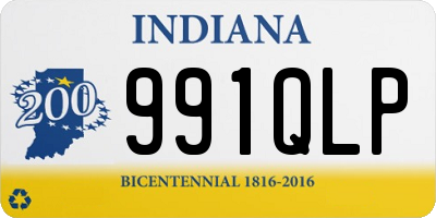 IN license plate 991QLP